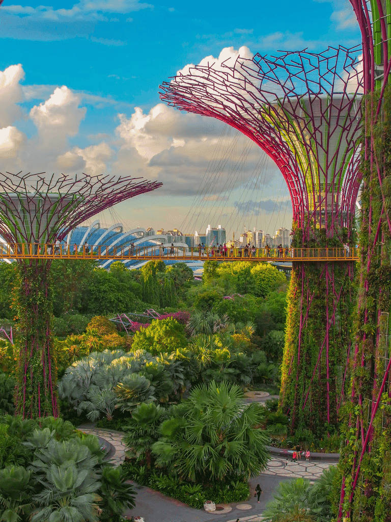 Singapore cityscape with futuristic architecture